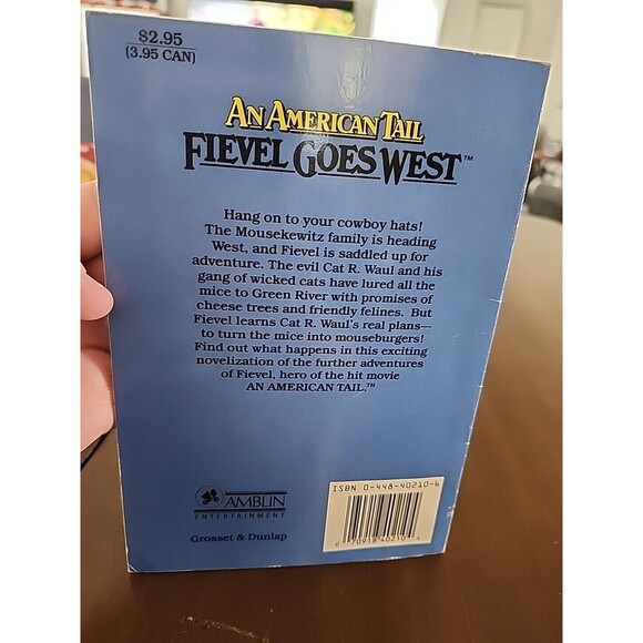 Vtg An American Tail Fievel Goes West Fievel To The Rescue Paperback Book 1991 - Picture 13 of 13